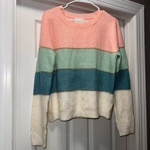 Colorful Striped Women's Sweater